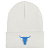 Blue Ox Skull & Horns Logo Cuffed Beanie - Image 2