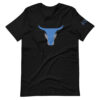 Blue Ox Skull & Horns Logo Short-Sleeve Unisex T-Shirt - Image 4
