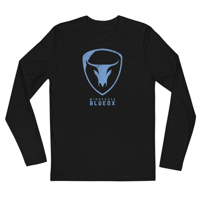 Blue Ox Distressed Long Sleeve Fitted Crew