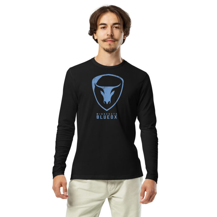 Blue Ox Distressed Long Sleeve Fitted Crew - Image 2