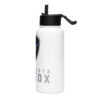 Stainless steel water bottle with a straw lid - Image 3
