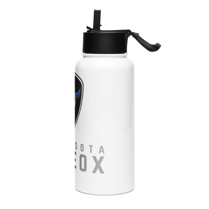 Stainless steel water bottle with a straw lid - Image 3